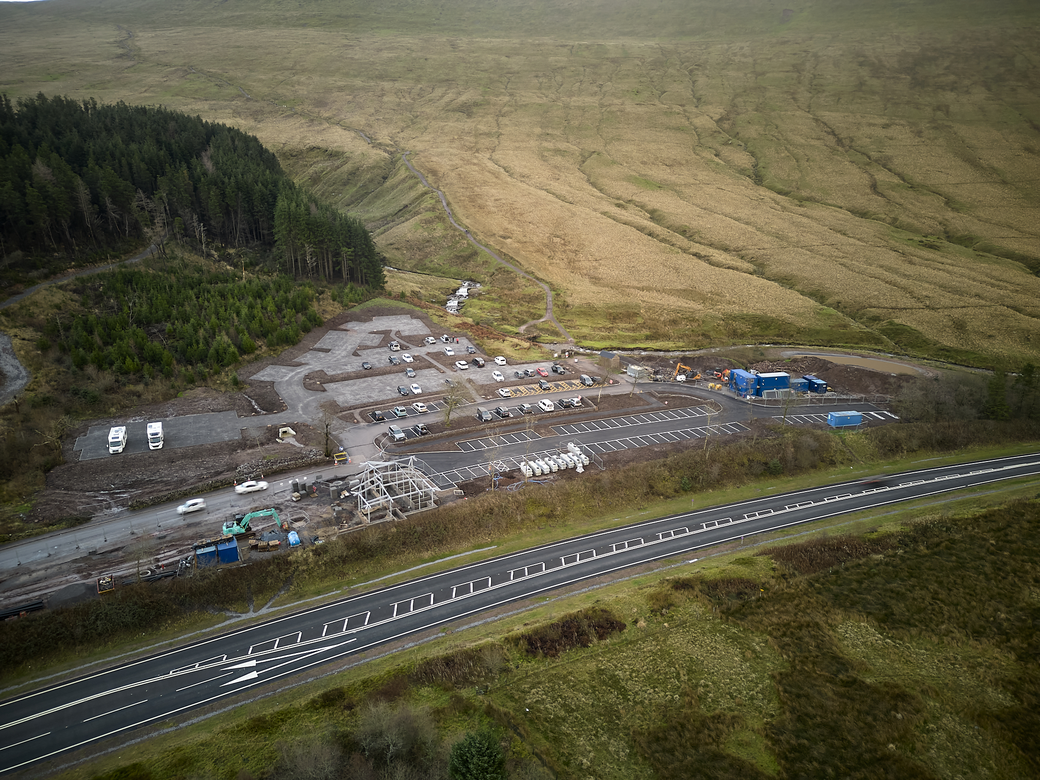 Phase 2 and 3 complete at Pont ar Daf Car Park