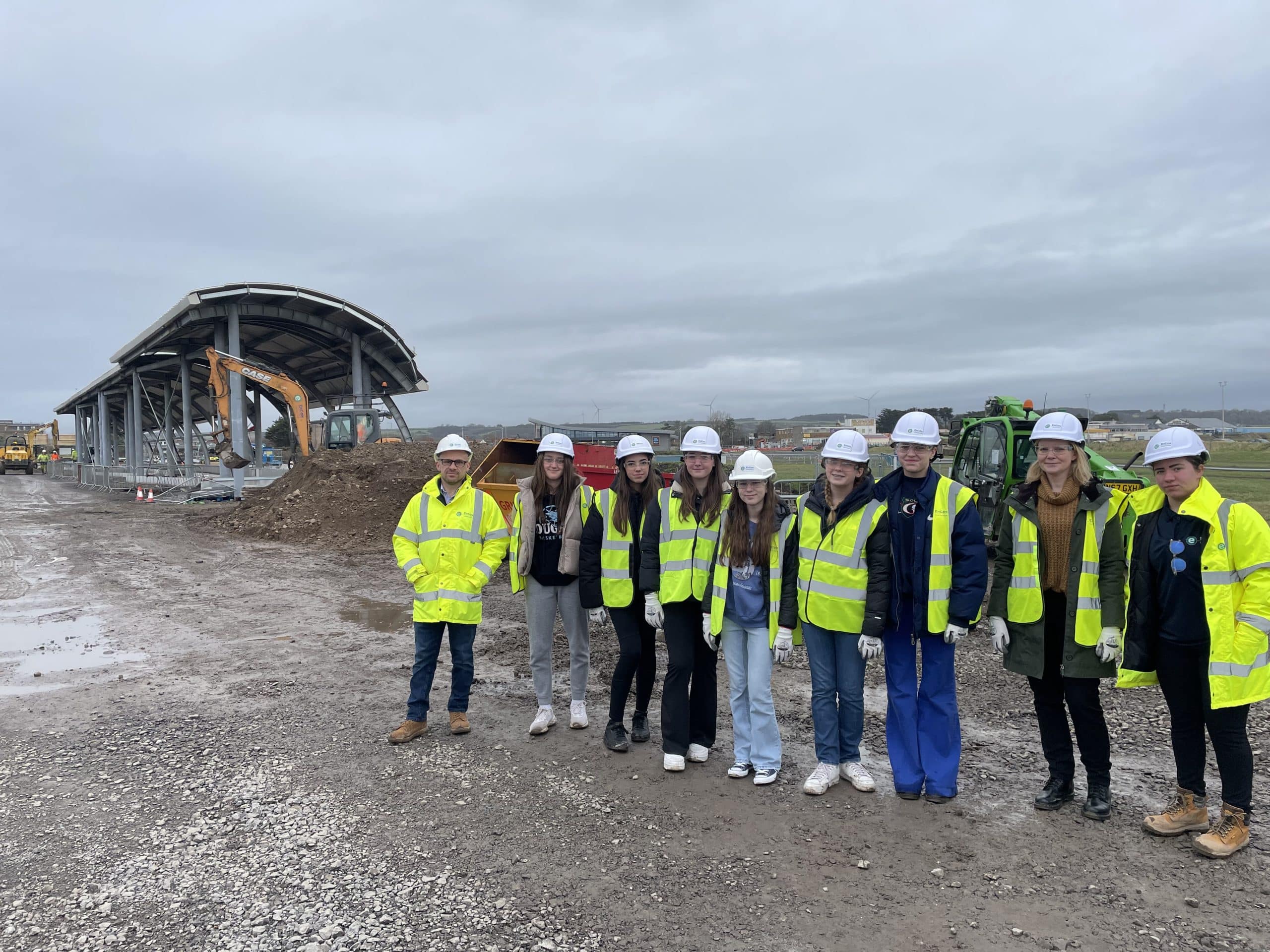 STEM Cymru Women In Construction Site Visit